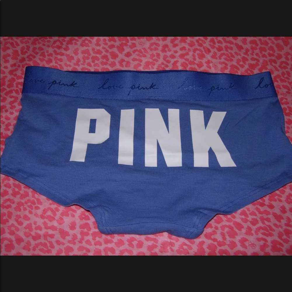 PINK Boyshort Shortie Logo S NWT